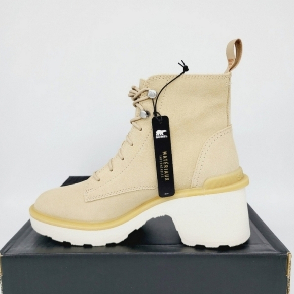 New Sorel Hi-Line Waterproof Heel Lace-Up Boot Women's Size 10 - Picture 6 of 9